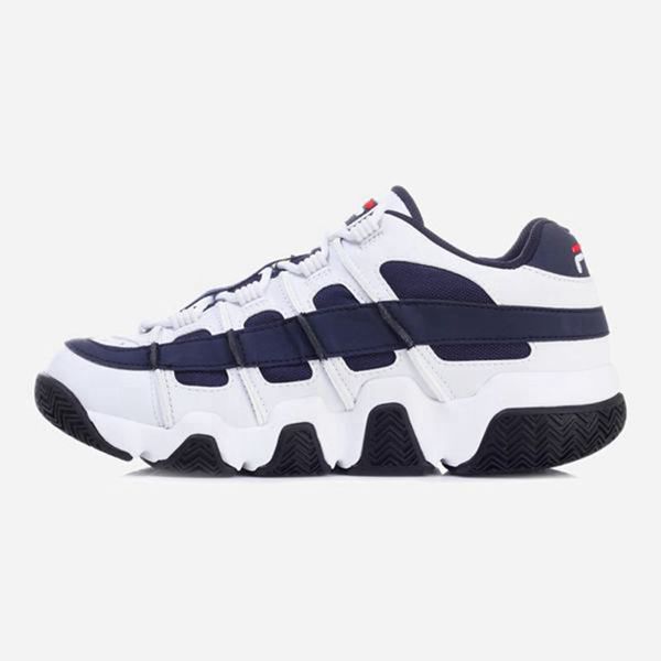 Sapatos De Estilo De Vida Fila Mulher Branco/Azul Marinho - Fila Barricade Extreme 97 Outlet Portuga